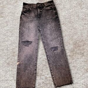 Distressed Black Women’s Jeans